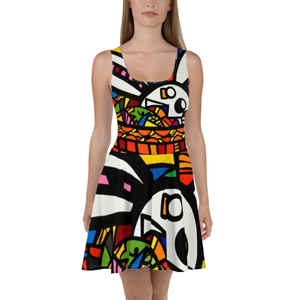 Lennie Lee Land - Basket bunny Skater Dress
