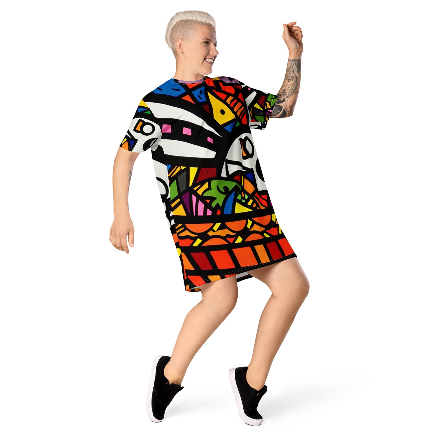 Lennie Lee Land - Basket bunny T-shirt dress