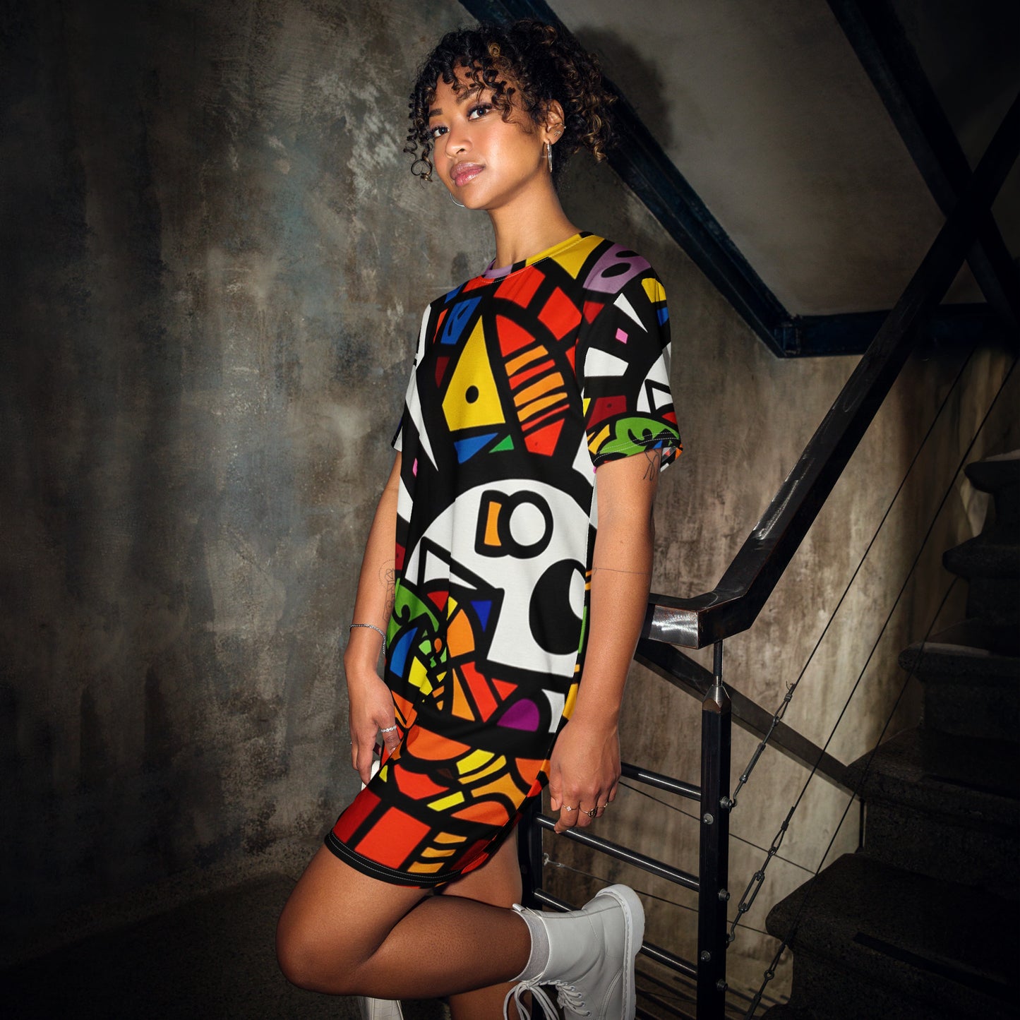 Lennie Lee Land - Basket bunny T-shirt dress