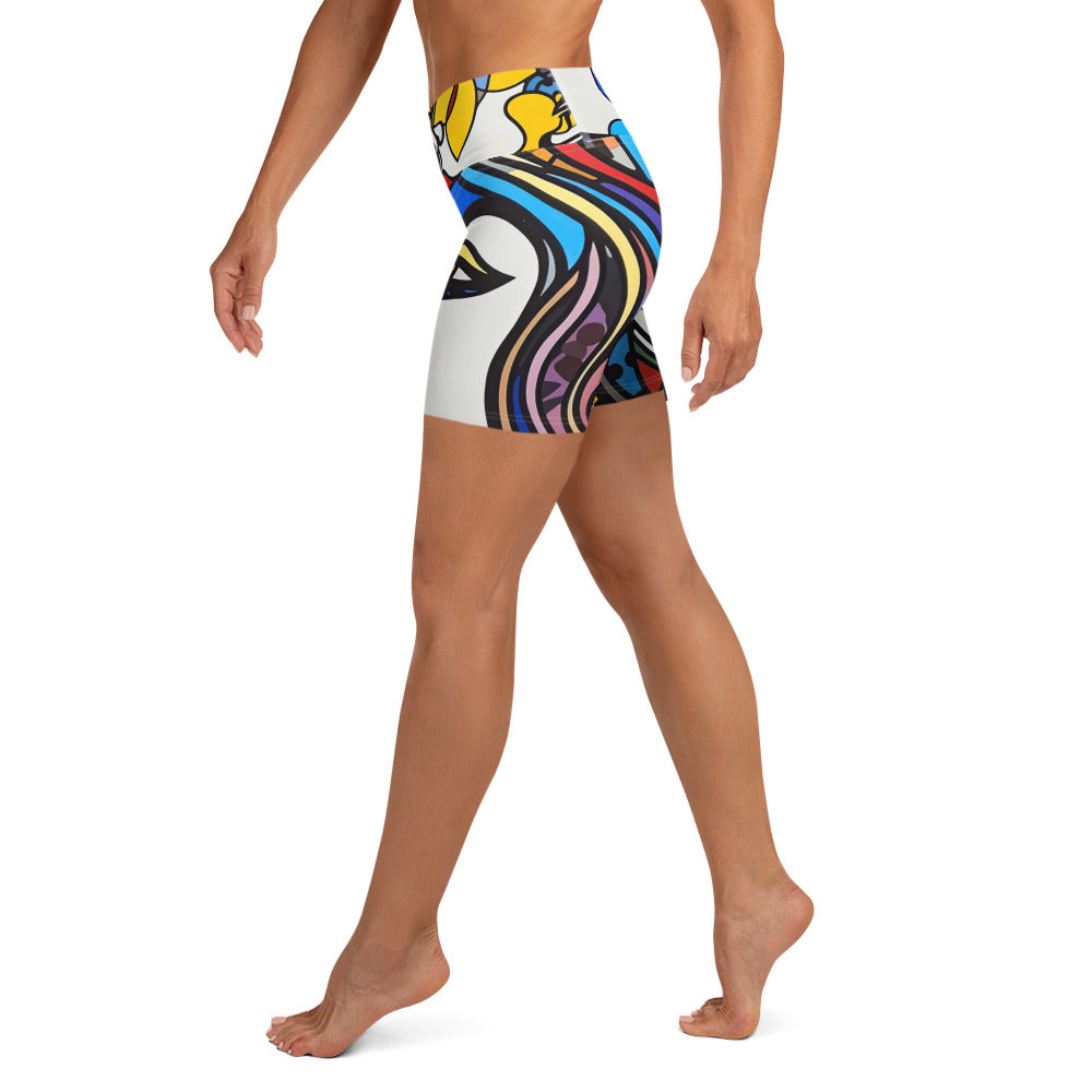 Lennie Lee Land - The kiss Yoga Shorts